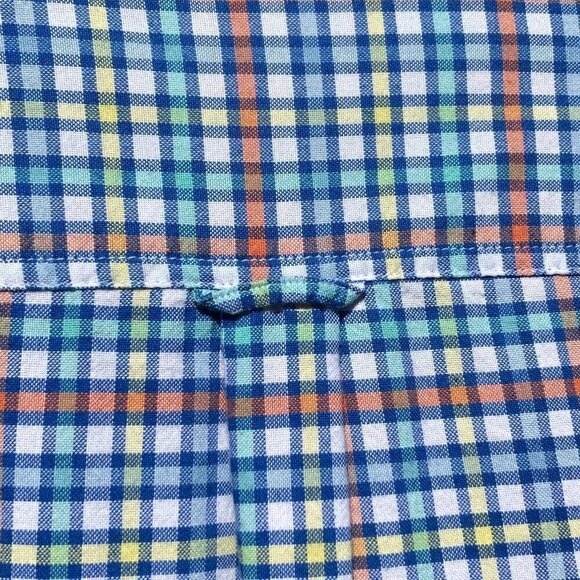 Chaps Men's Blue Plaid Cotton Shirt - Picture 5 of 9
